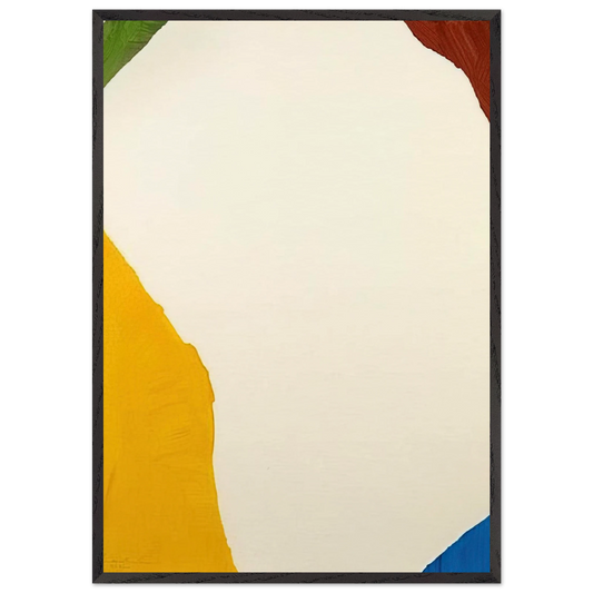 Wind Directions - 1970 - Helen Frankenthaler 70x100 cm / 28x40 inches Framed Art Print – Black Wooden Frame