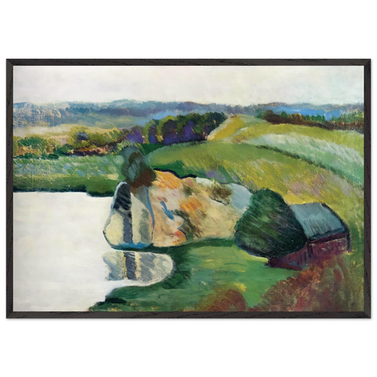 TYNIEC 1912 - Moise Kisling 70x100 cm / 28x40 inches Framed Art Print – Black Wooden Frame