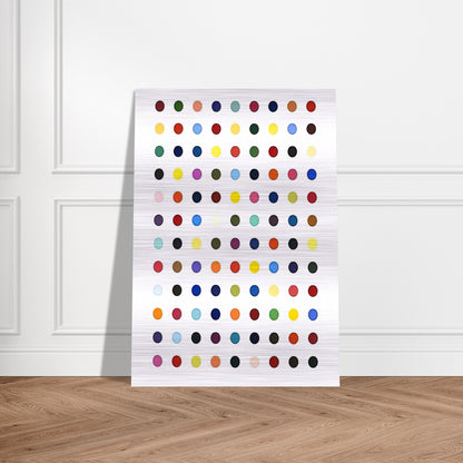 FLUMEQUINE - Damien Hirst Brushed Aluminum Print - 70x100 cm / 28x40 inches | Damien Hirst Aluminum Print | Damien Hirst Prints
