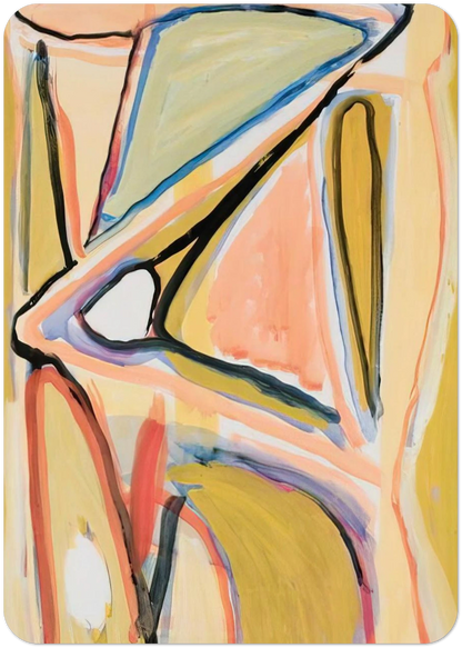 Composition - 1967 By Bram van Velde Pack of 10 Post Cards | Bram van Velde Post Cards | A6 (10.5 x 14.8 cm) - 4.1 x 5.8 inches