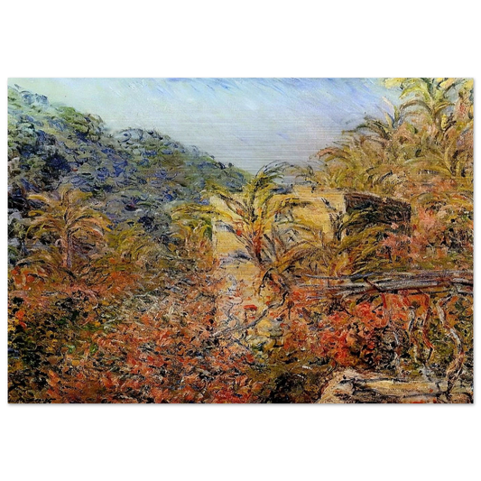 The Valley of Sasso, Sunshine - claude monet Brushed Aluminum Print - 70x100 cm / 28x40 inches | claude monet Aluminum Print | claude monet Prints