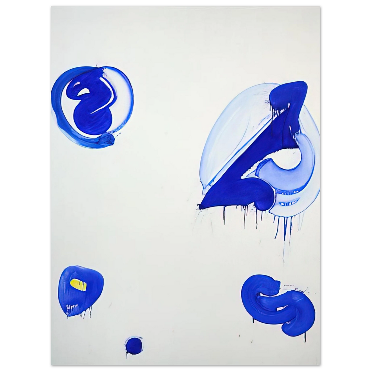 Sam Francis - Blue Balls V  75x100 cm / 30x40inches Fine Art Poster