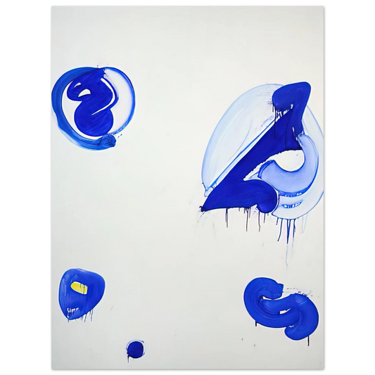 Sam Francis - Blue Balls V  75x100 cm / 30x40inches Fine Art Poster
