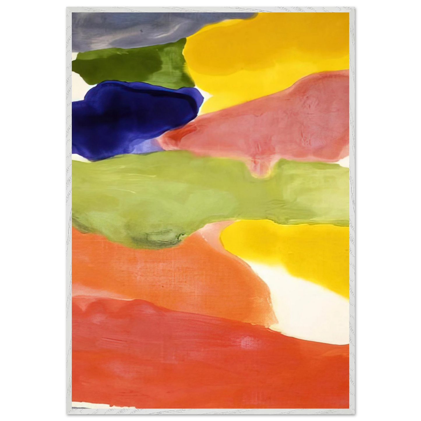 Helen Frankenthaler - Tutti-Fruitti - 1966 Wall art - 45x60 cm / 18x24 inches - Premium Wooden Framed Poster With Fine Art Paper-canvas - Black frame
