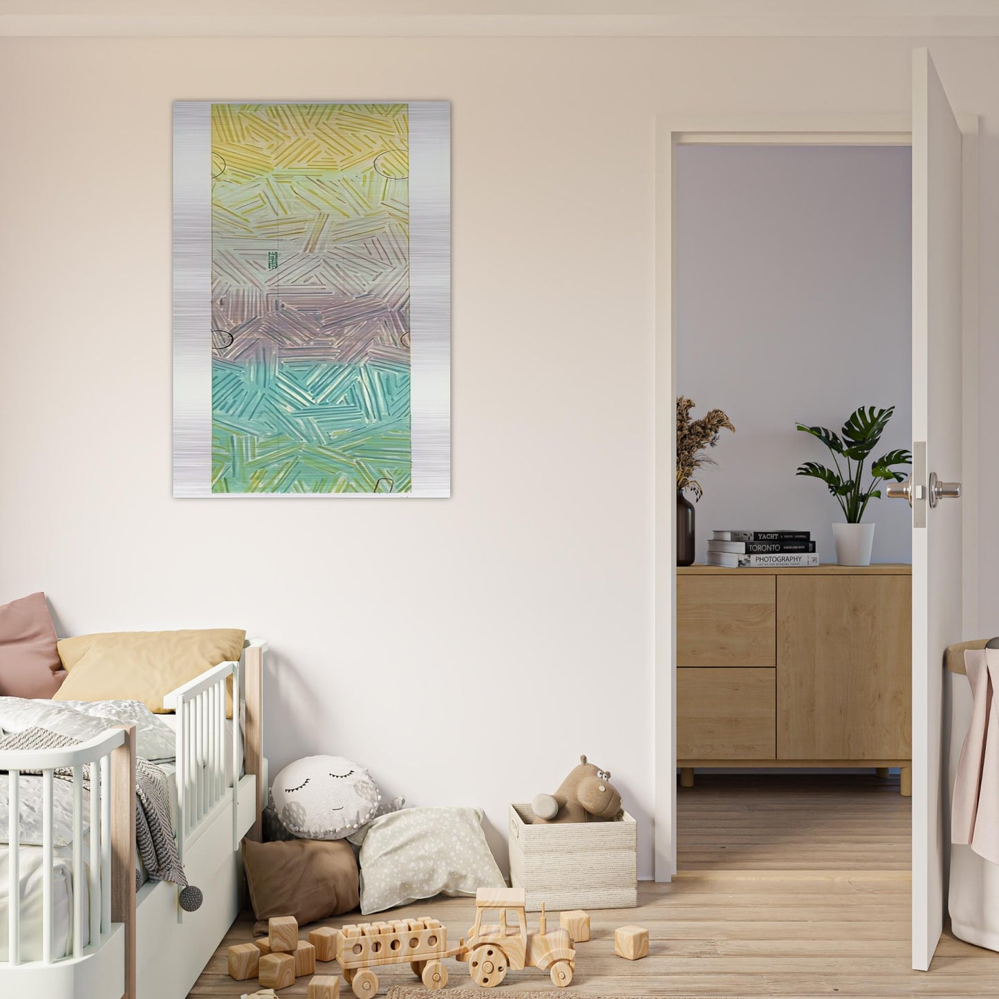 USUYUKI ULAE 211 - Jasper Johns Brushed Aluminum Print - 70x100 cm / 28x40 inches | Jasper Johns Aluminum Print | Jasper Johns Prints