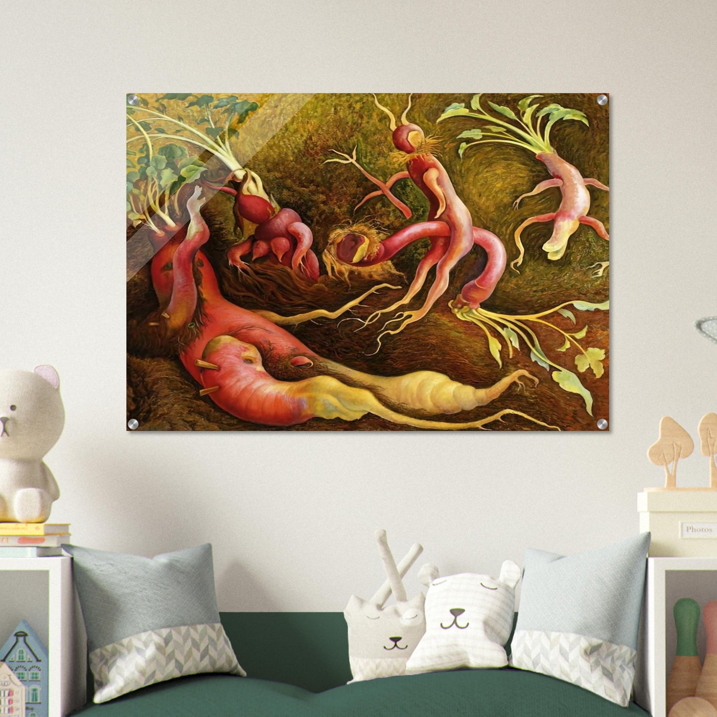 THE TENPTATIONS OF SAINT ANTONY 1947 - Diego Rivera Acrylic Print - 70x100 cm / 28x40″ inches | Diego Rivera Wall Art | Diego Rivera Prints