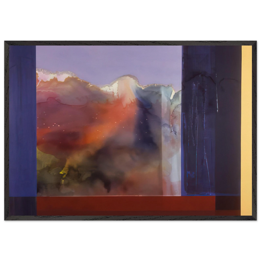 Sixteenth Century - 1985 - Ronnie Landfield 70x100 cm / 28x40 inches Framed Art Print – Black Wooden Frame