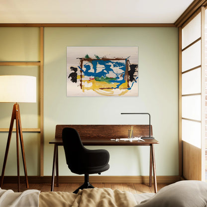 Swan Lake I, 1961- - Helen Frankenthaler Brushed Aluminum Print - 70x100 cm / 28x40 inches | Helen Frankenthaler Aluminum Print | Helen Frankenthaler Prints