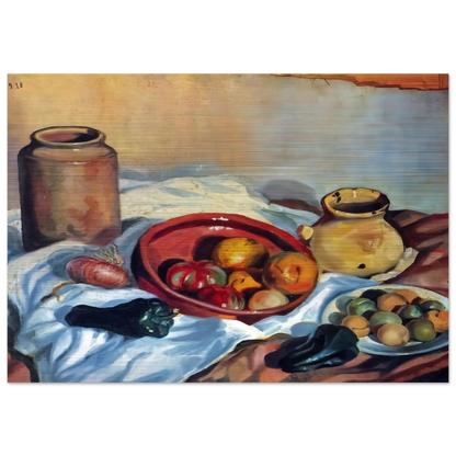 STILL LIFE - Salvador Dali Brushed Aluminum Print - 70x100 cm / 28x40 inches | Salvador Dali Aluminum Print | Salvador Dali Prints