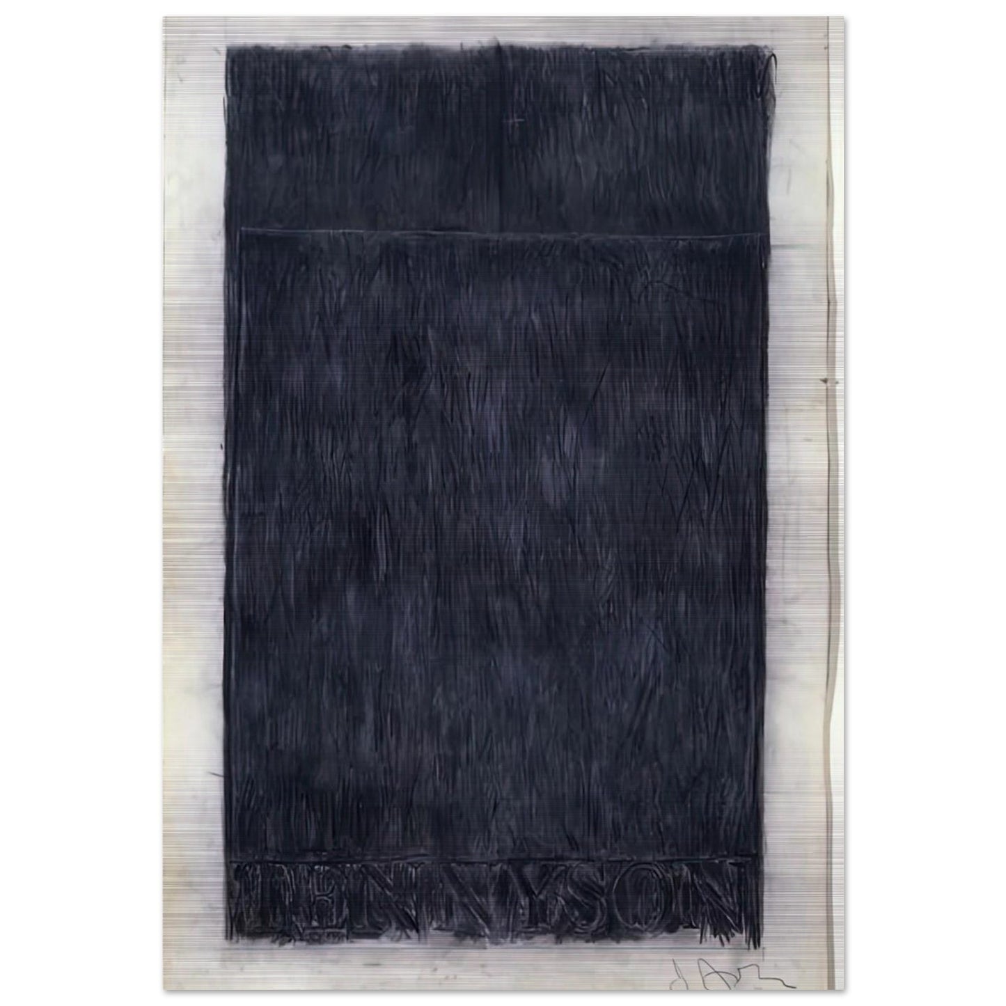 TENNYSON 1959 - Jasper Johns Brushed Aluminum Print - 70x100 cm / 28x40 inches | Jasper Johns Aluminum Print | Jasper Johns Prints