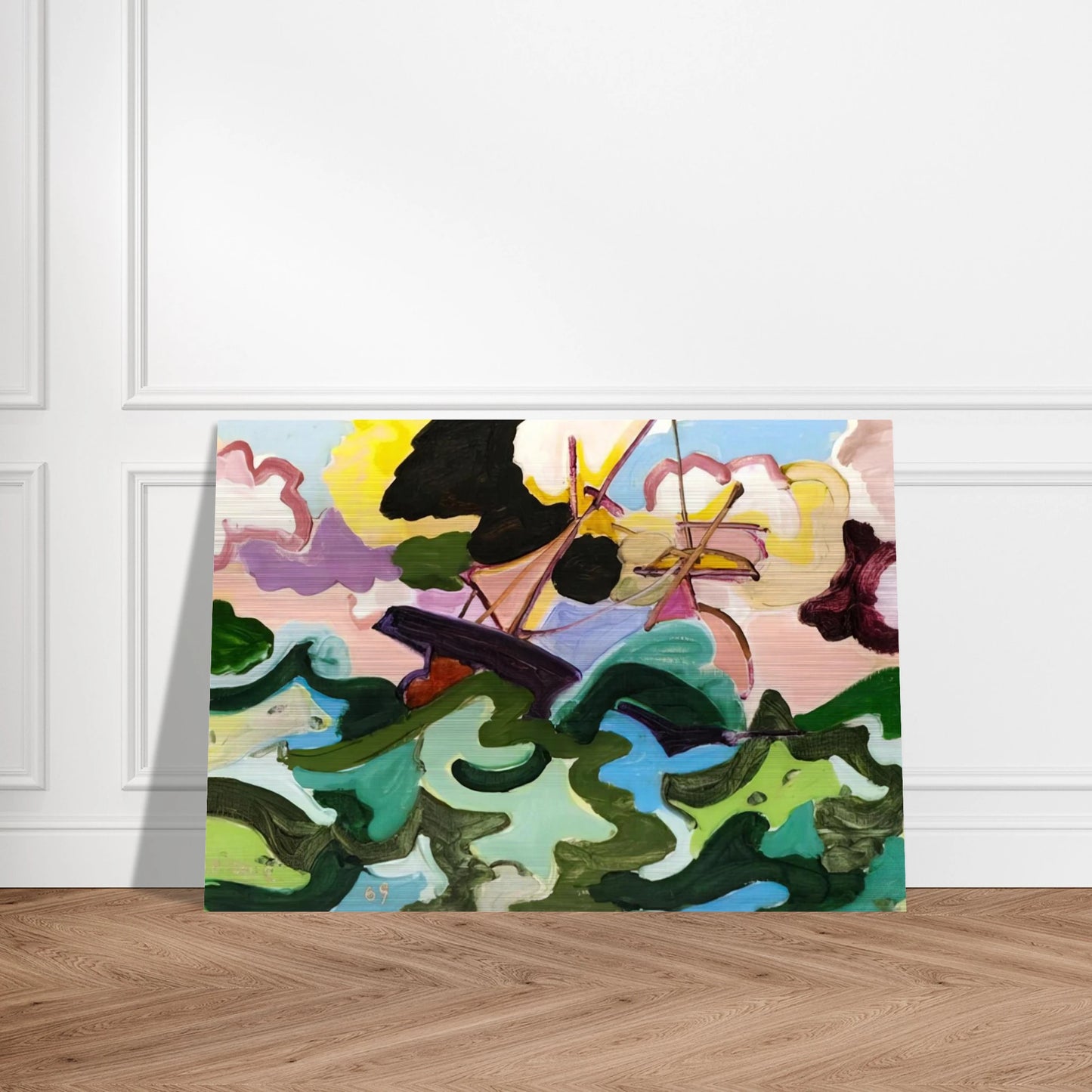 En fuite - Fauvism, Tachisme - Charles Lapicque Brushed Aluminum Print - 70x100 cm / 28x40 inches | Charles Lapicque Aluminum Print | Charles Lapicque Prints