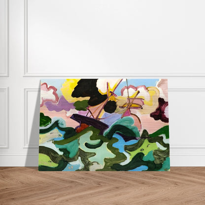 En fuite - Fauvism, Tachisme - Charles Lapicque Brushed Aluminum Print - 70x100 cm / 28x40 inches | Charles Lapicque Aluminum Print | Charles Lapicque Prints