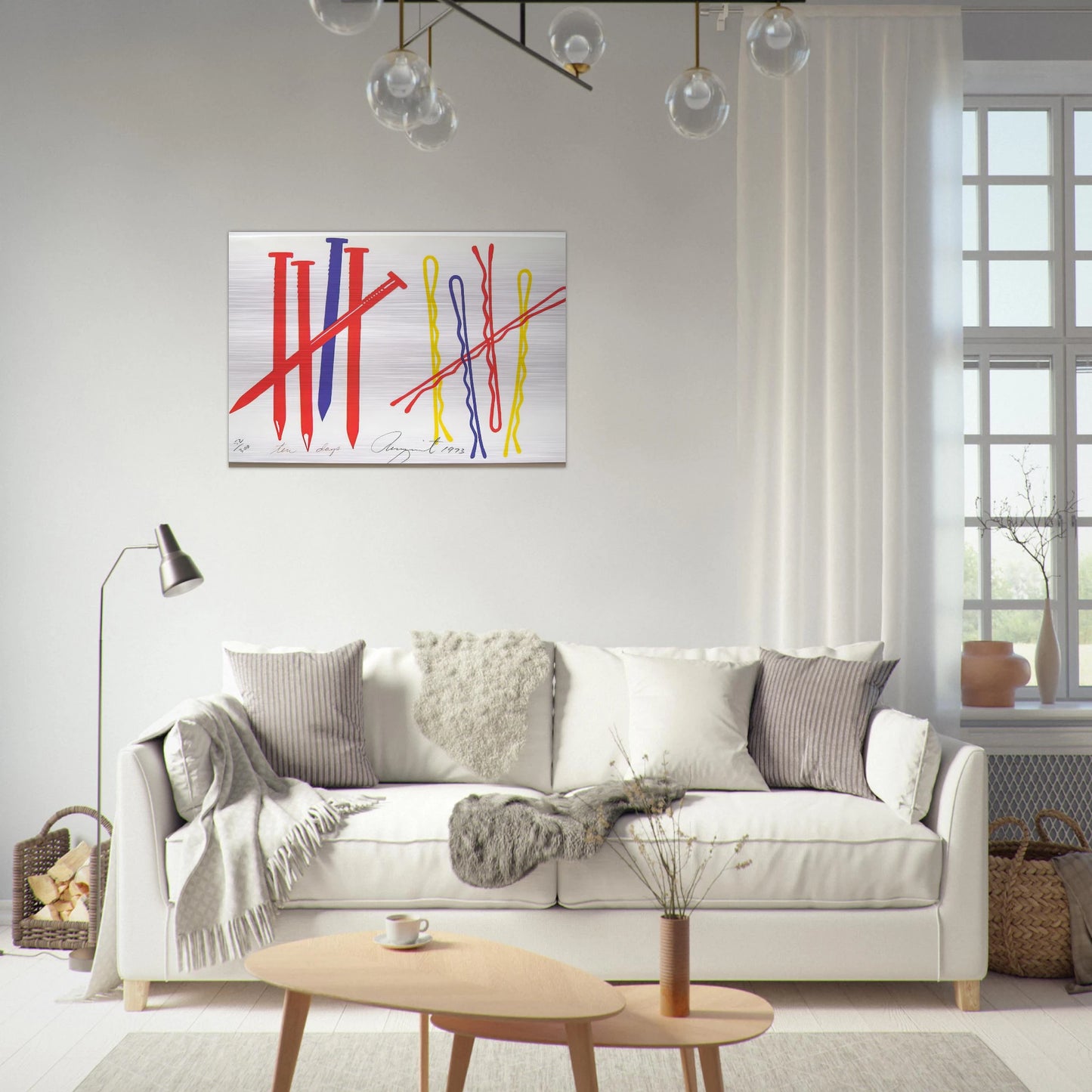 Ten Days - James Rosenquist Brushed Aluminum Print - 70x100 cm / 28x40 inches | James Rosenquist Aluminum Print | James Rosenquist Prints