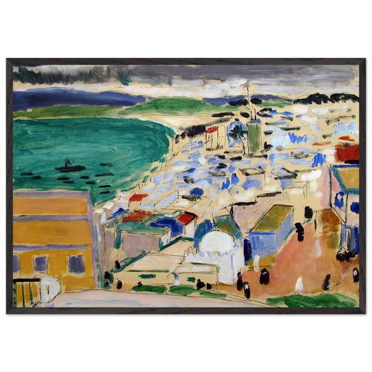 THE BAY OF TANGIER 1912 - Henri Matisse 70x100 cm / 28x40 inches Framed Art Print – Black Wooden Frame