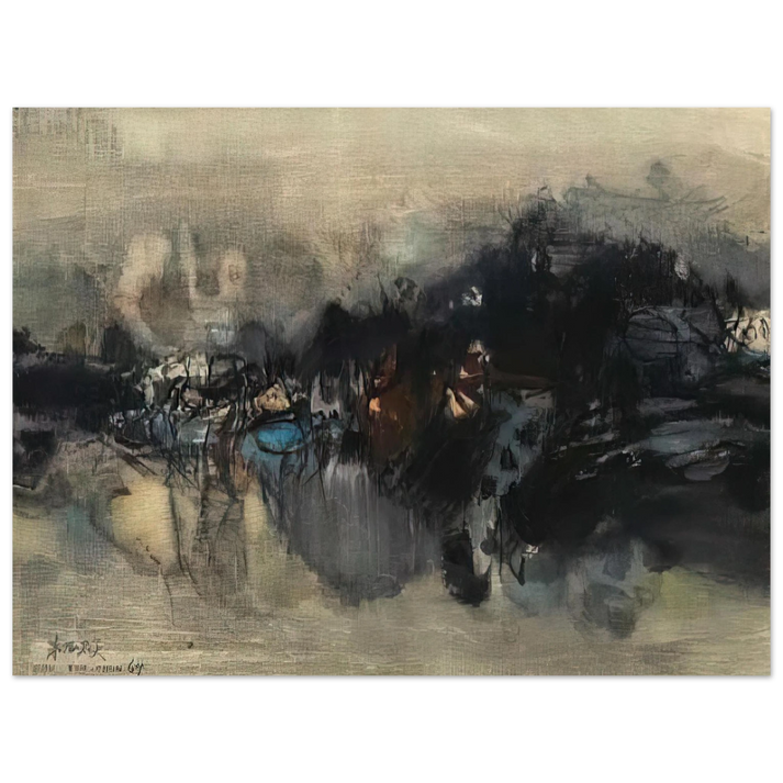Chu teh Chun - UNTITLED 1964  75x100 cm / 30x40inches Fine Art Poster