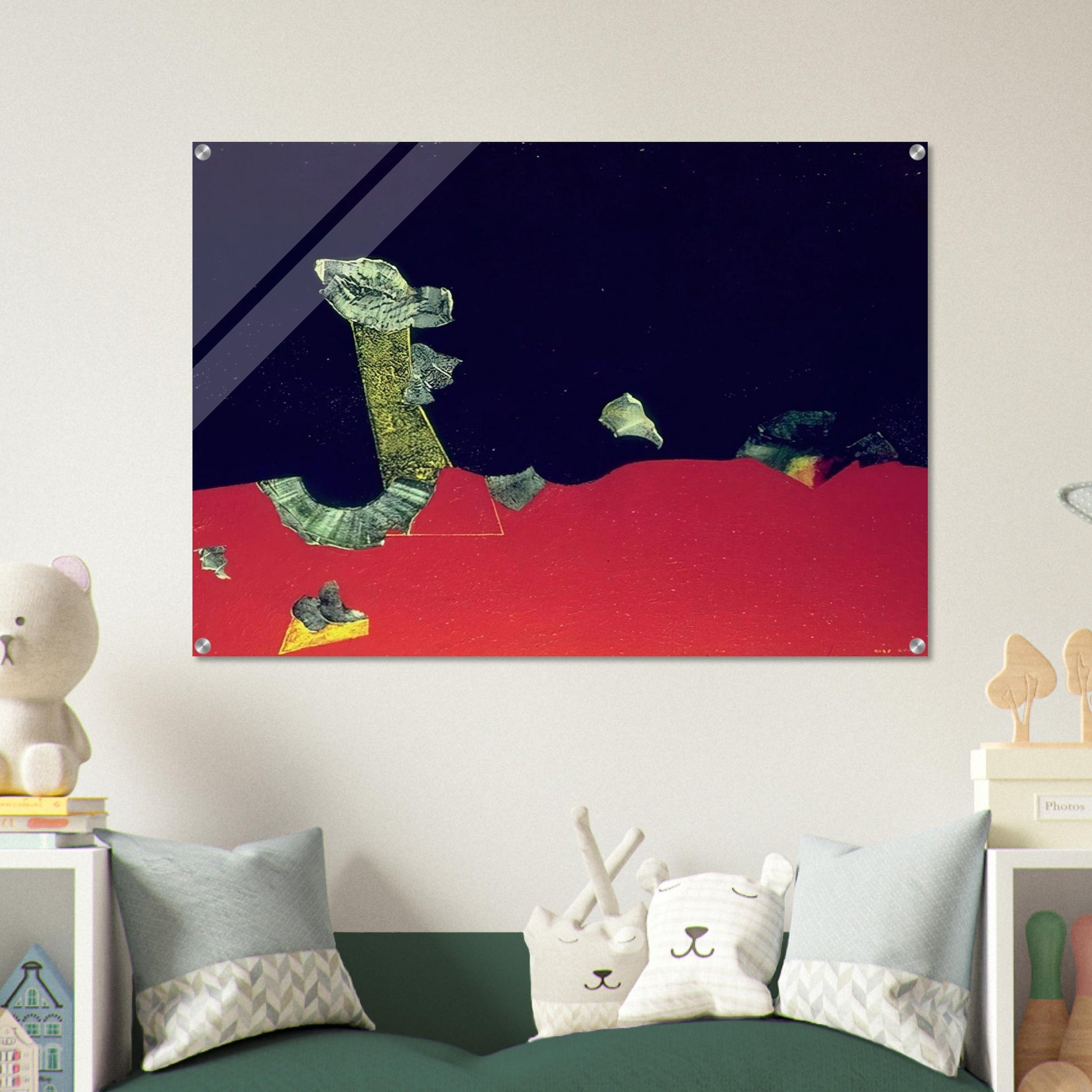 Landscape with shells - Max Ernst Acrylic Print - 70x100 cm / 28x40″ inches