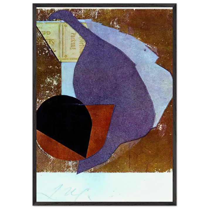 Before my Birth - Jean Arp 70x100 cm / 28x40 inches Framed Art Print – Black Wooden Frame