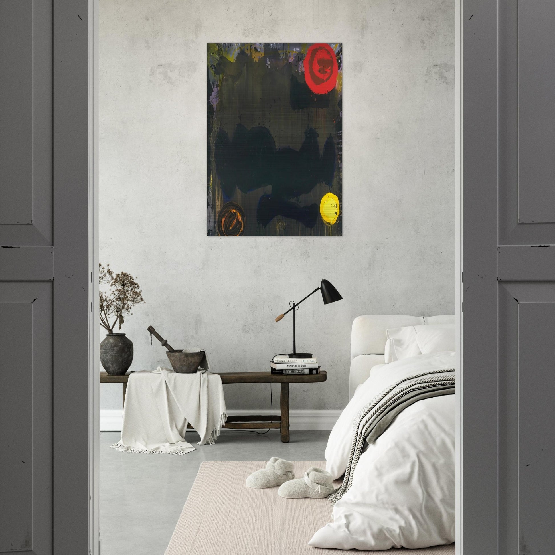 Gadal 10.11.86 - 1986 - John Hoyland Brushed Aluminum Print - 70x100 cm / 28x40 inches | John Hoyland Aluminum Print | John Hoyland Prints
