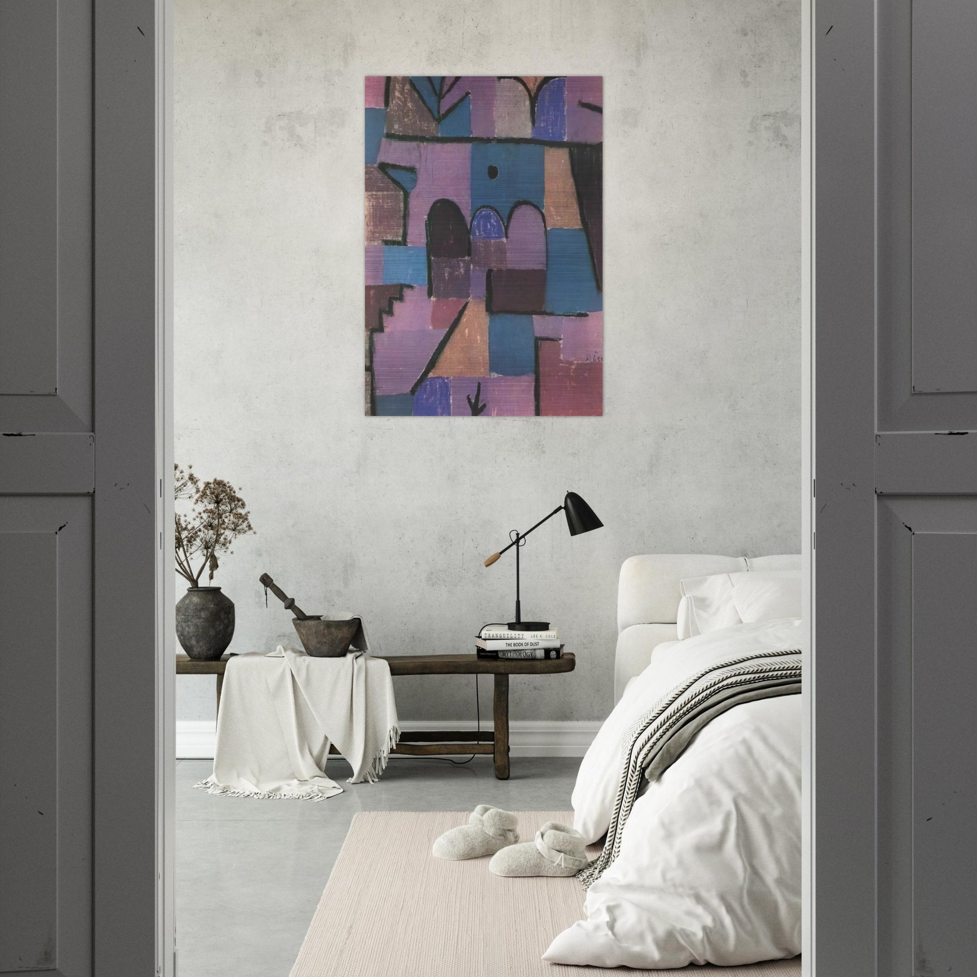 ORIENTAL GARDEN 1939 - Paul Klee Brushed Aluminum Print - 70x100 cm / 28x40 inches | Paul Klee Aluminum Print | Paul Klee Prints