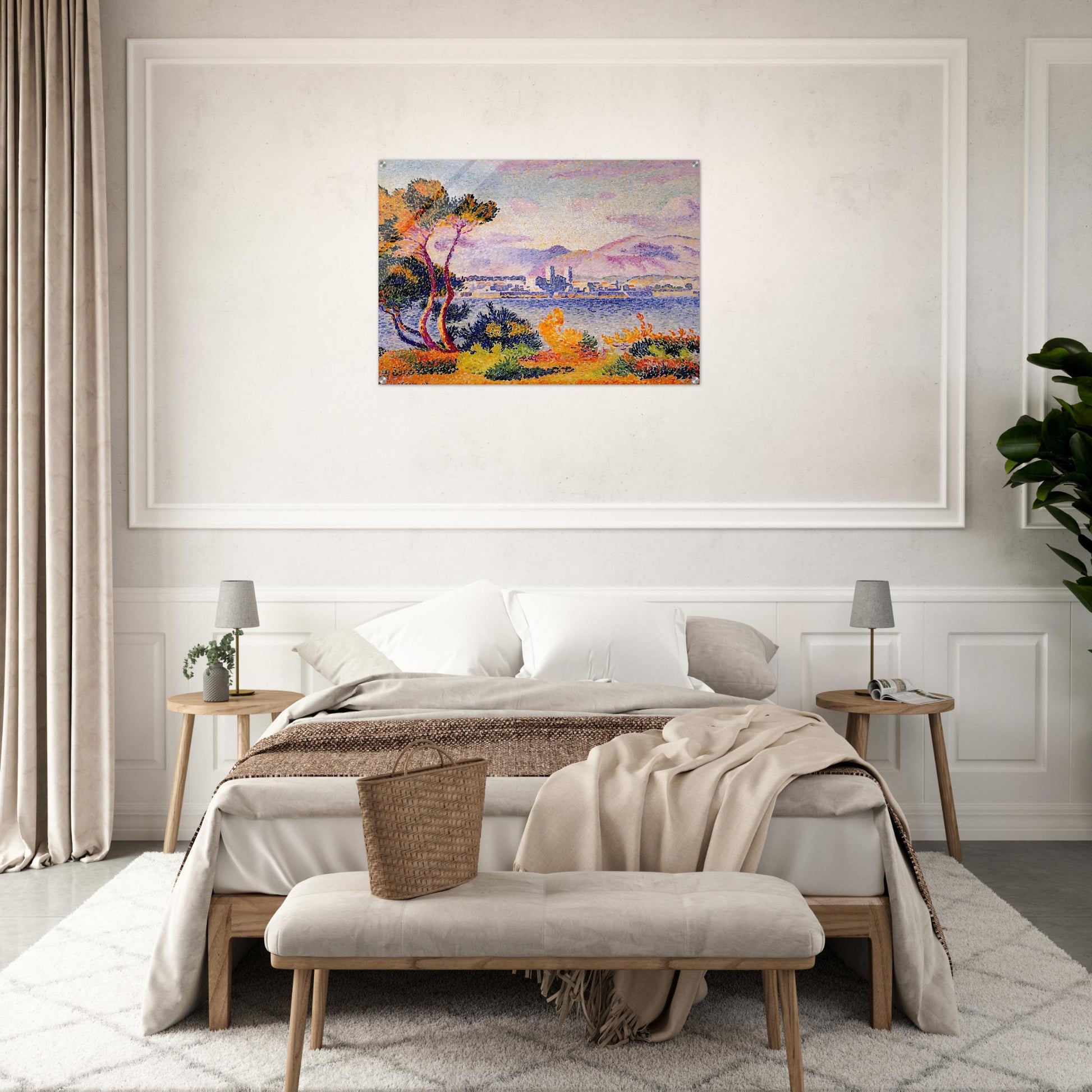 Antibes, Afternoon - Henri-Edmond Cross Acrylic Print - 70x100 cm / 28x40″ inches | Henri-Edmond Cross Wall Art | Henri-Edmond Cross Prints