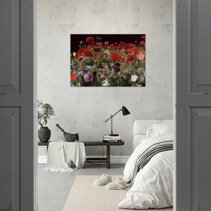 Poppies - John Singer Sargent Brushed Aluminum Print - 70x100 cm / 28x40 inches | John Singer Sargent Aluminum Print | John Singer Sargent Prints