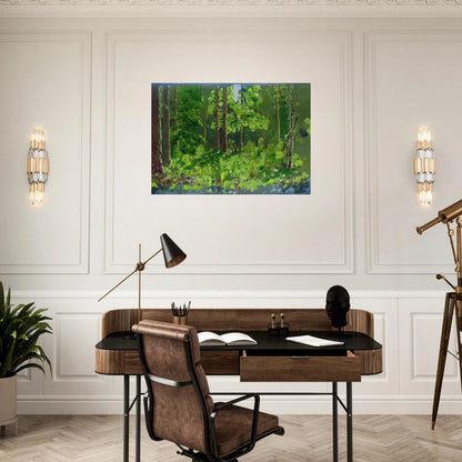 Forest - Arkhyp Kuindzhi Brushed Aluminum Print - 70x100 cm / 28x40 inches | Arkhyp Kuindzhi Aluminum Print | Arkhyp Kuindzhi Prints