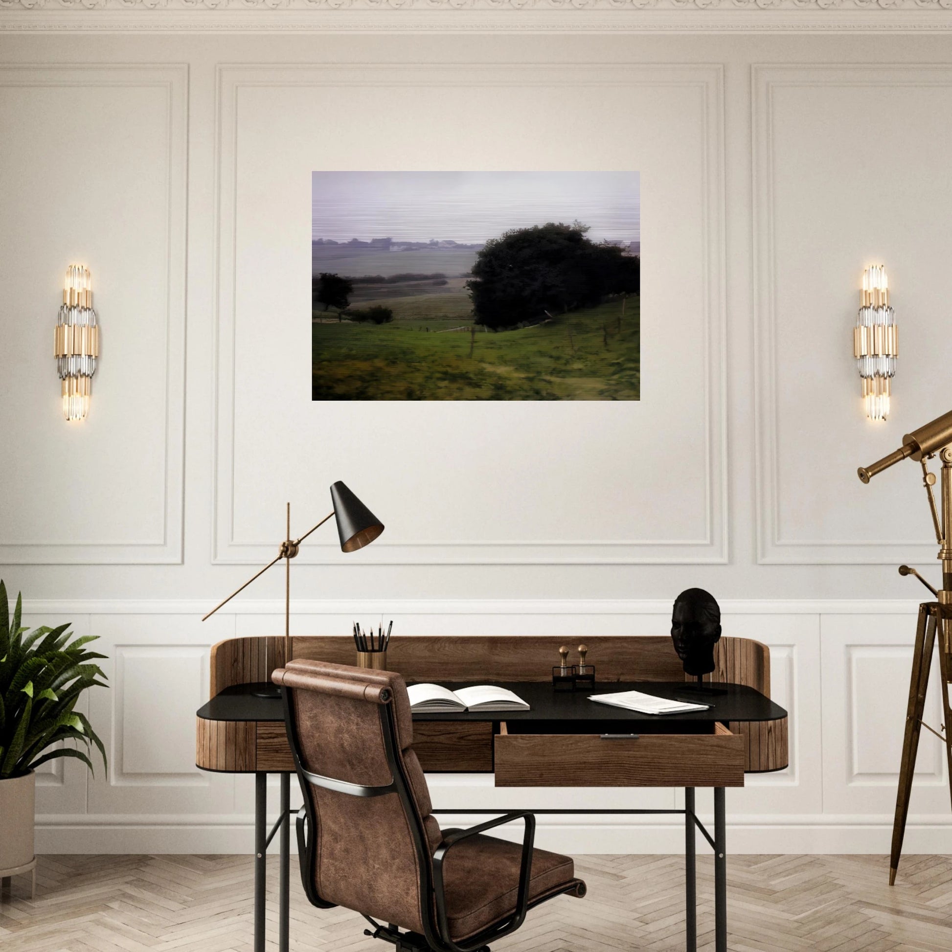 MEADOWLAND - Gerhard Richter Brushed Aluminum Print - 70x100 cm / 28x40 inches | Gerhard Richter Aluminum Print | Gerhard Richter Prints