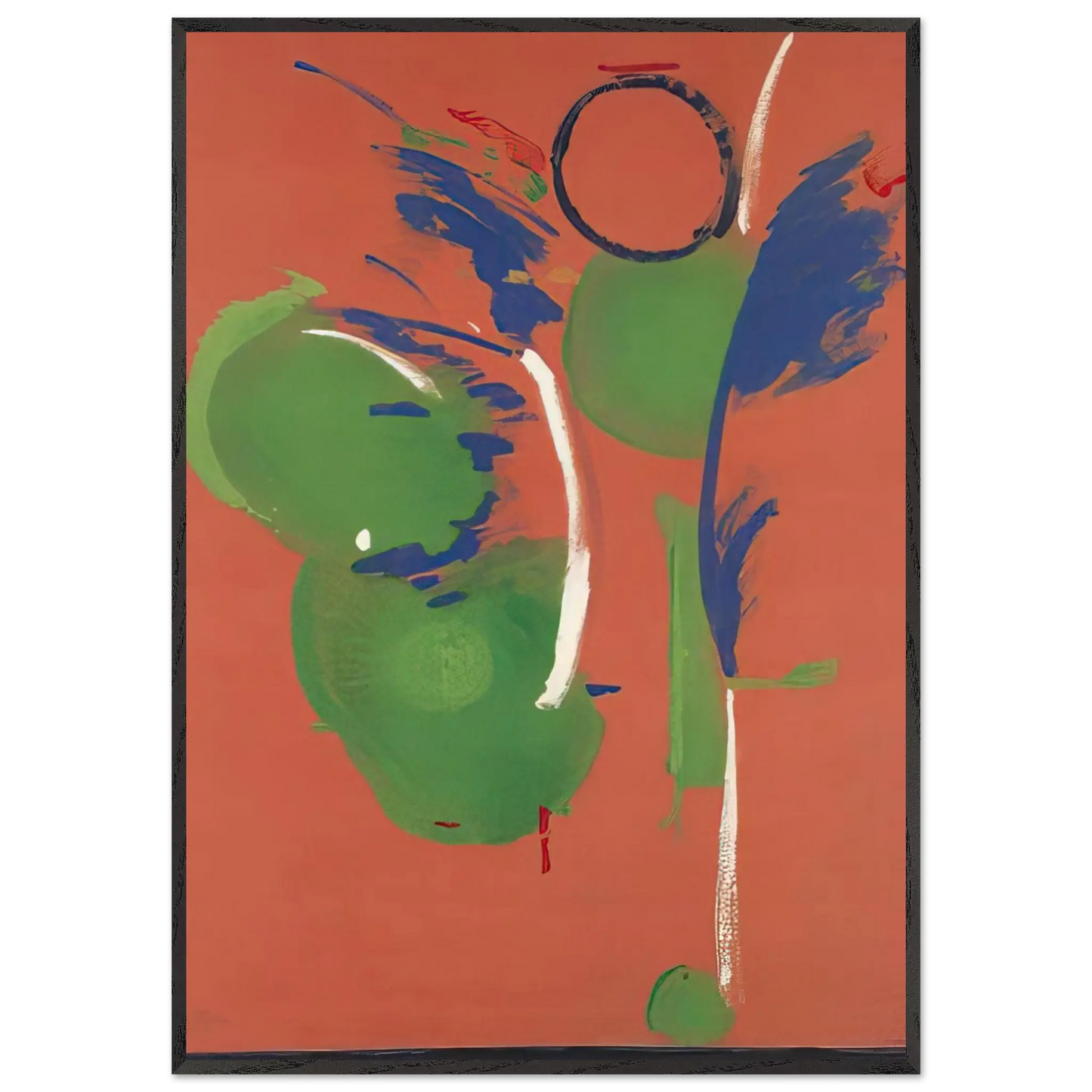 Helen Frankenthaler - Mary, Mary - 1987 Wall art - 45x60 cm / 18x24 Inches - Premium Wooden Framed Poster With Fine Art Paper - Wood frame