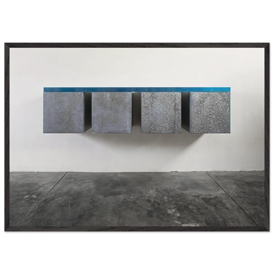 To Susan Buckwalter - 1964 - Donald Judd 70x100 cm / 28x40 inches Framed Art Print – Black Wooden Frame