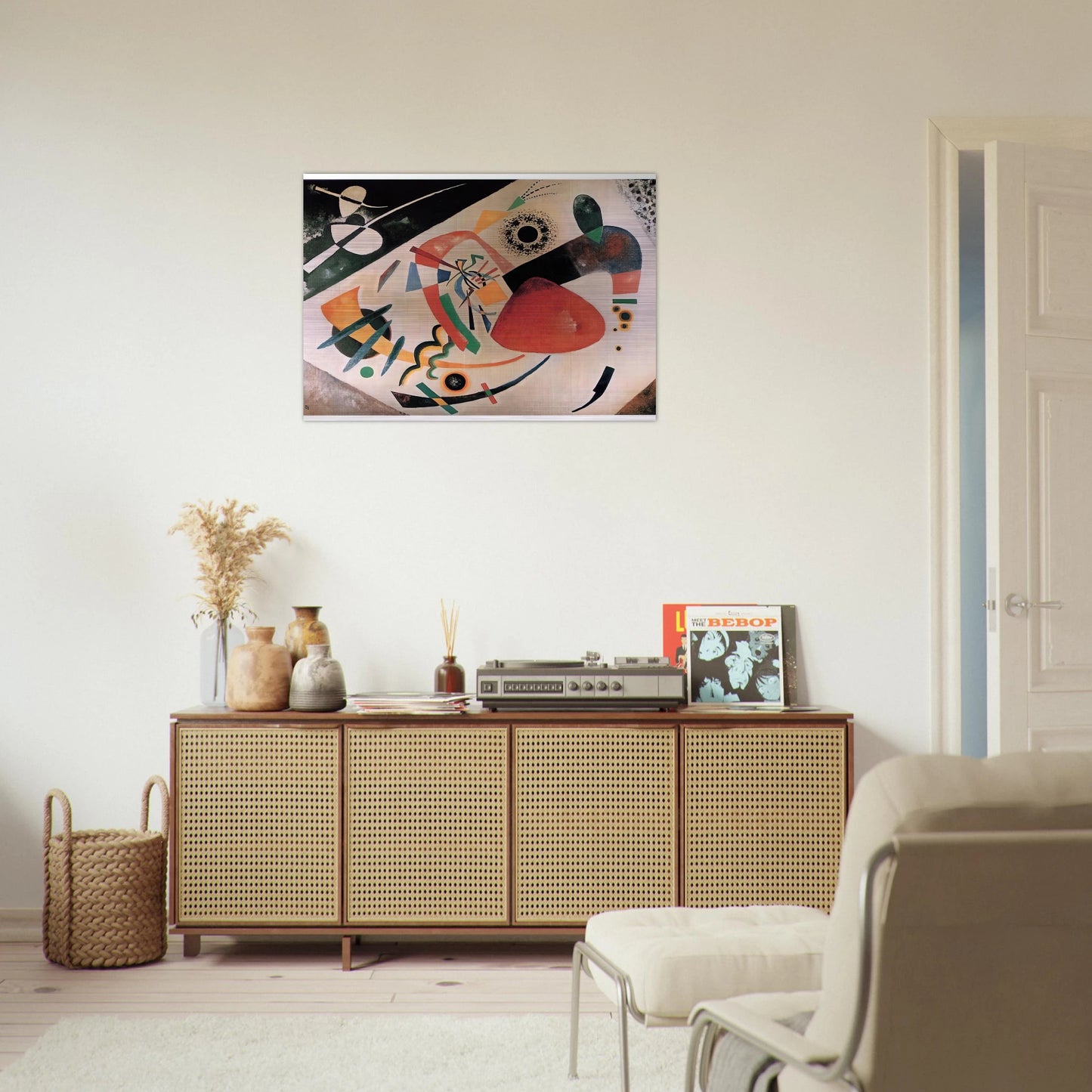 RED SPOT II 1921 - Wassily Kandinsky Brushed Aluminum Print - 70x100 cm / 28x40 inches | Wassily Kandinsky Aluminum Print | Wassily Kandinsky Prints
