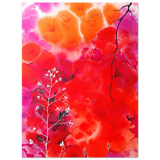Eyvind Earle - Flower Fantasy  75x100 cm / 30x40inches Fine Art Poster