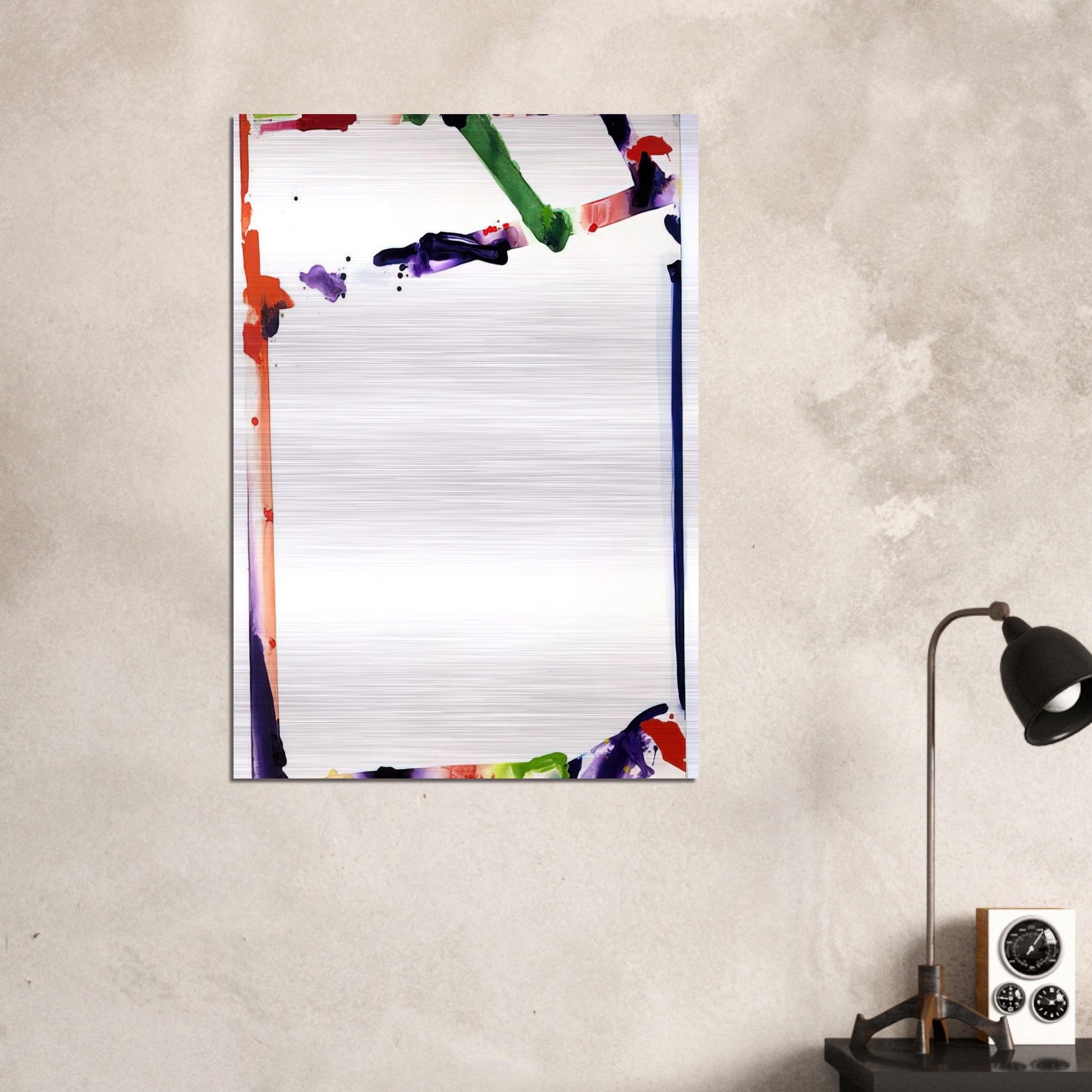 Untitled  SF71-045  - Sam Francis Brushed Aluminum Print - 70x100 cm / 28x40 inches | Sam Francis Aluminum Print | Sam Francis Prints