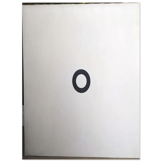 Daniel Buren - Cercle noir sur fond blanc - 1967  75x100 cm / 30x40inches Fine Art Poster