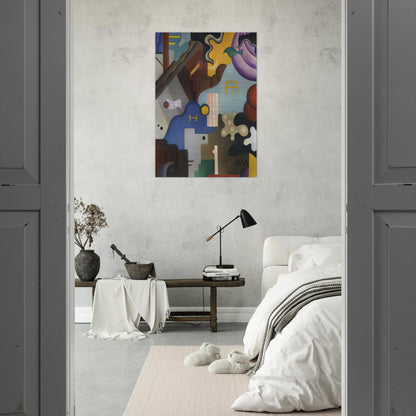 Composizione futurista - Abstract Art, Dada - Julius Evola Brushed Aluminum Print - 70x100 cm / 28x40 inches | Julius Evola Aluminum Print | Julius Evola Prints