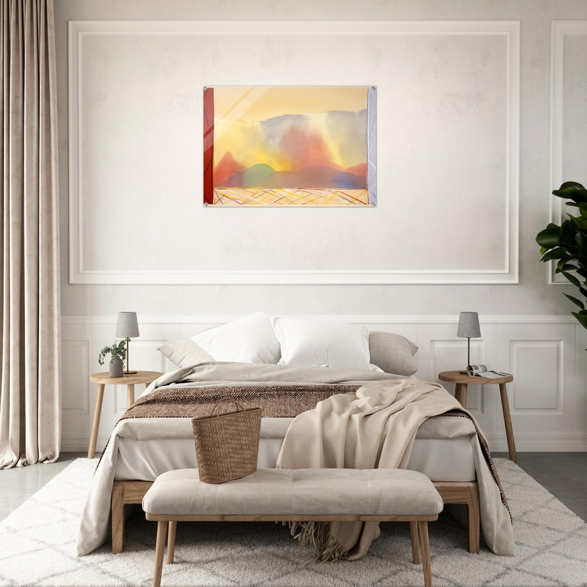 Sun In The East - 1988 - Ronnie Landfield Acrylic Print - 70x100 cm / 28x40″ inches