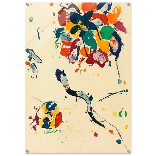 Untitled  SFE 075  - Sam Francis Acrylic Print - 70x100 cm / 28x40″ inches