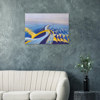 Speeding Motorboat - 1923 - Benedetta Cappa Brushed Aluminum Print - 70x100 cm / 28x40 inches | Benedetta Cappa Aluminum Print | Benedetta Cappa Prints