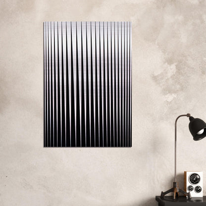 BREATHE 1966 - Bridget Riley Brushed Aluminum Print - 70x100 cm / 28x40 inches | Bridget Riley Aluminum Print | Bridget Riley Prints