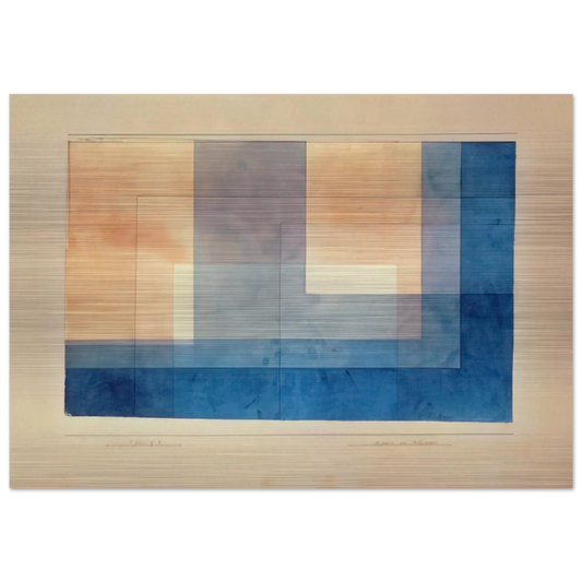 HOUSE ON THE WATER 1930 - Paul Klee Brushed Aluminum Print - 70x100 cm / 28x40 inches | Paul Klee Aluminum Print | Paul Klee Prints