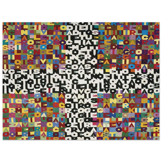 Alighiero Boetti - OGGI VENTICINQUESIMO GIORNO DEL SETTIMO MESE 1988  75x100 cm / 30x40inches Fine Art Poster