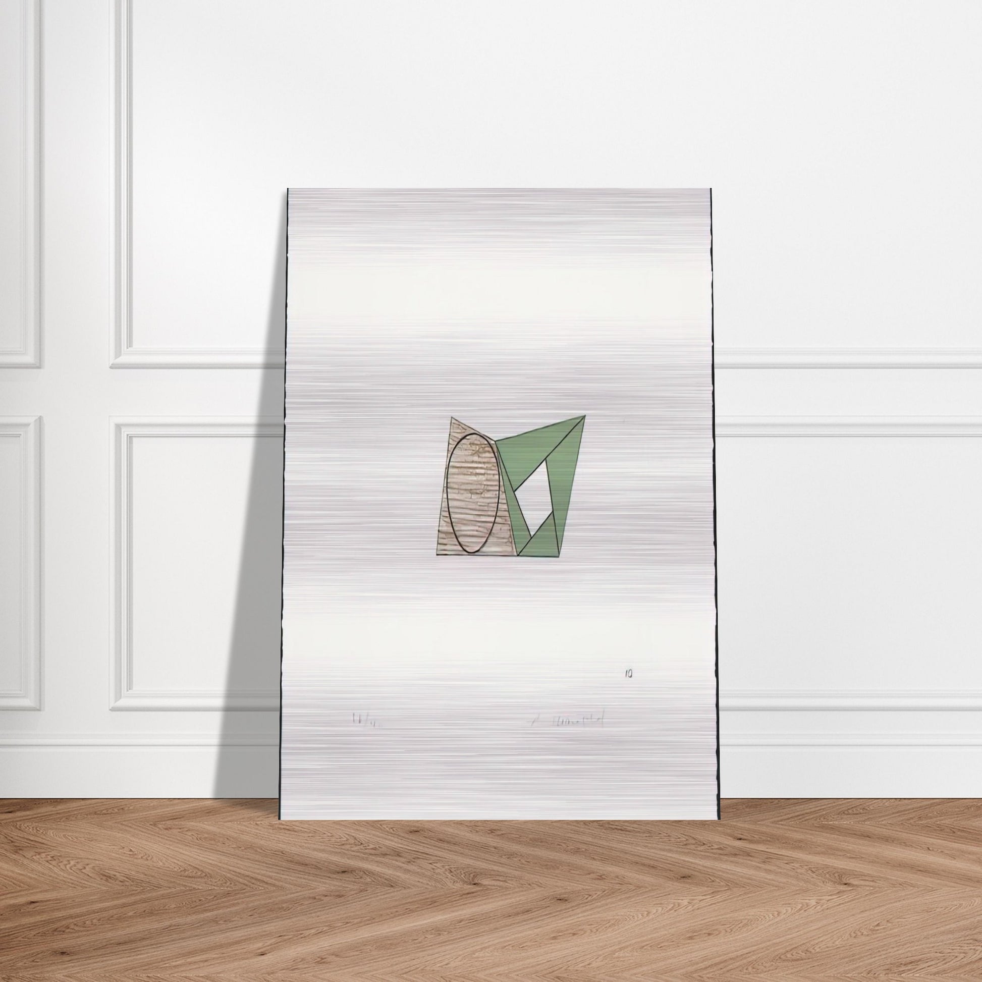 PAGES 10 1989 - Robert Mangold Brushed Aluminum Print - 70x100 cm / 28x40 inches | Robert Mangold Aluminum Print | Robert Mangold Prints
