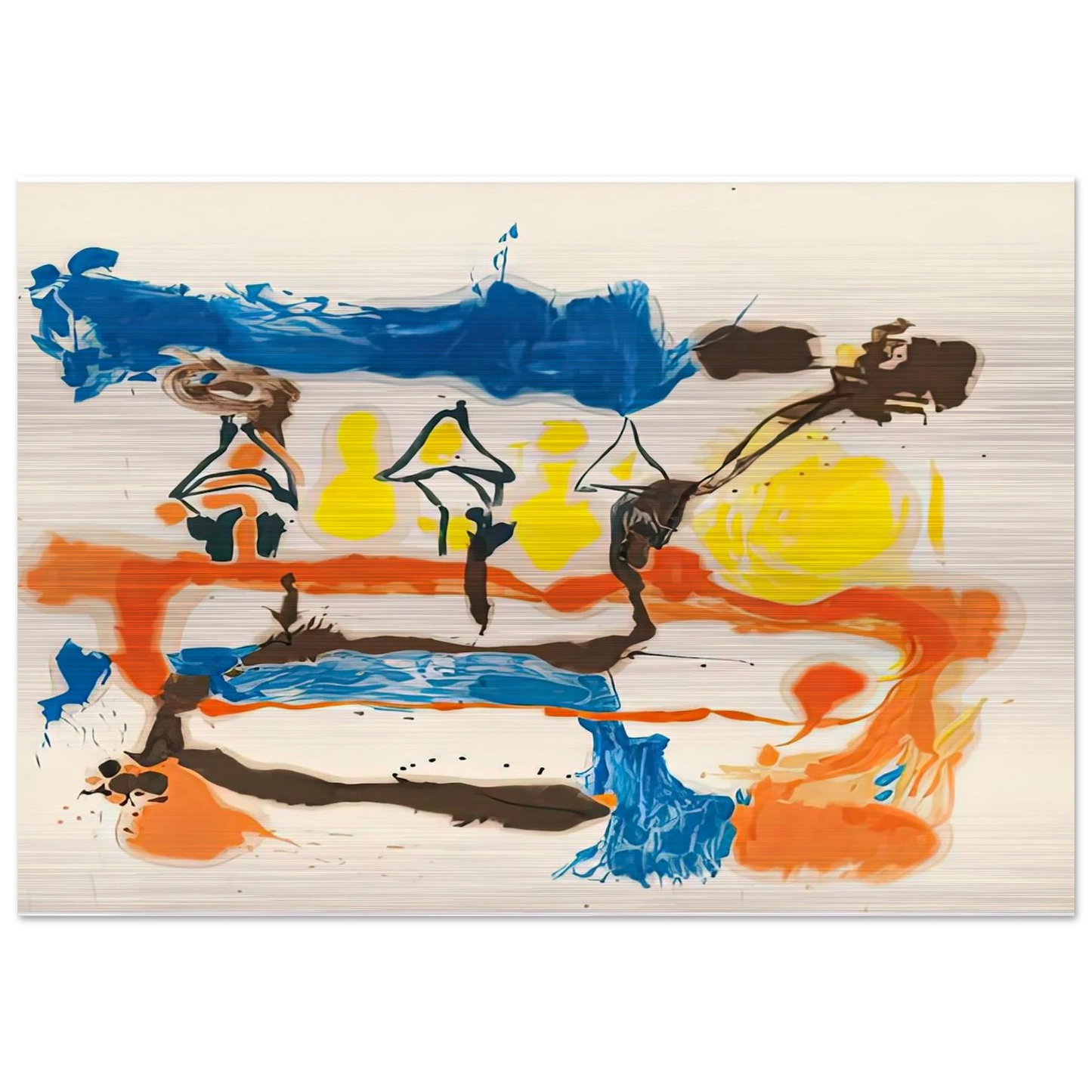 Fable, 1961- - Helen Frankenthaler Brushed Aluminum Print - 70x100 cm / 28x40 inches | Helen Frankenthaler Aluminum Print | Helen Frankenthaler Prints