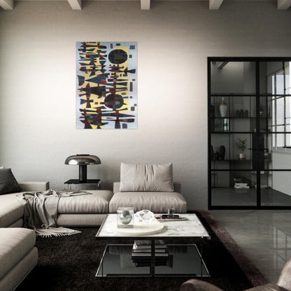 Fête en Zeeland - 1955 - Alfred Manessier Brushed Aluminum Print - 70x100 cm / 28x40 inches | Alfred Manessier Aluminum Print | Alfred Manessier Prints
