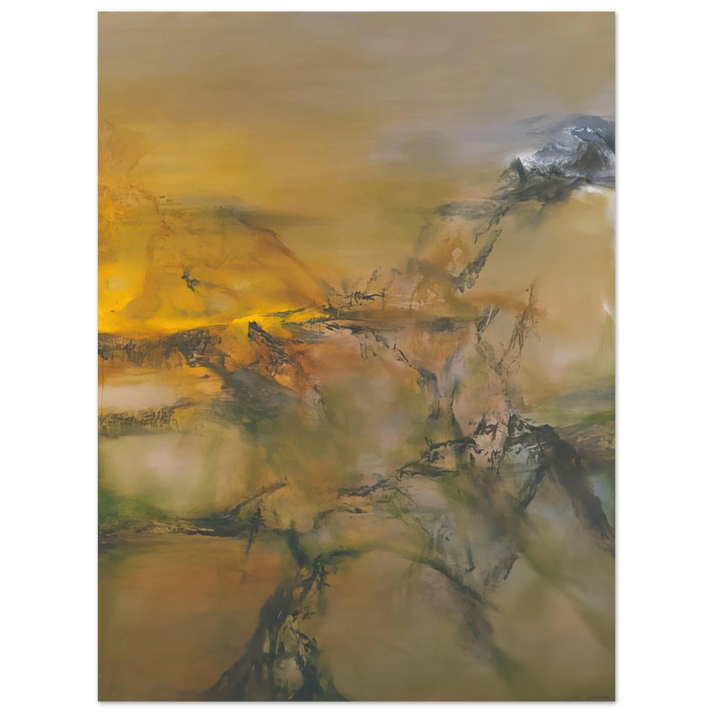 Zao Wou-Ki - 1 07 2001 2001  75x100 cm / 30x40inches Fine Art Poster