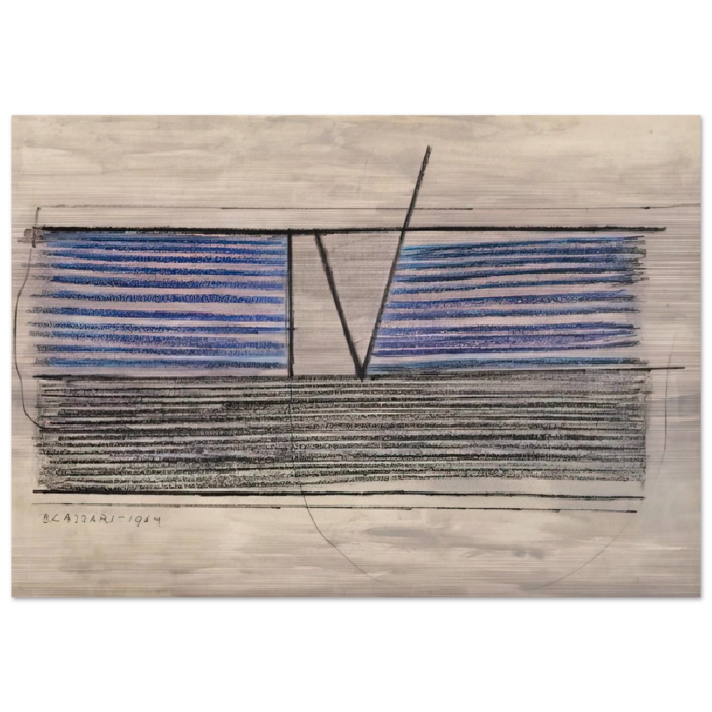 Untitled - 1964 - Bice Lazzari Brushed Aluminum Print - 70x100 cm / 28x40 inches | Bice Lazzari Aluminum Print | Bice Lazzari Prints