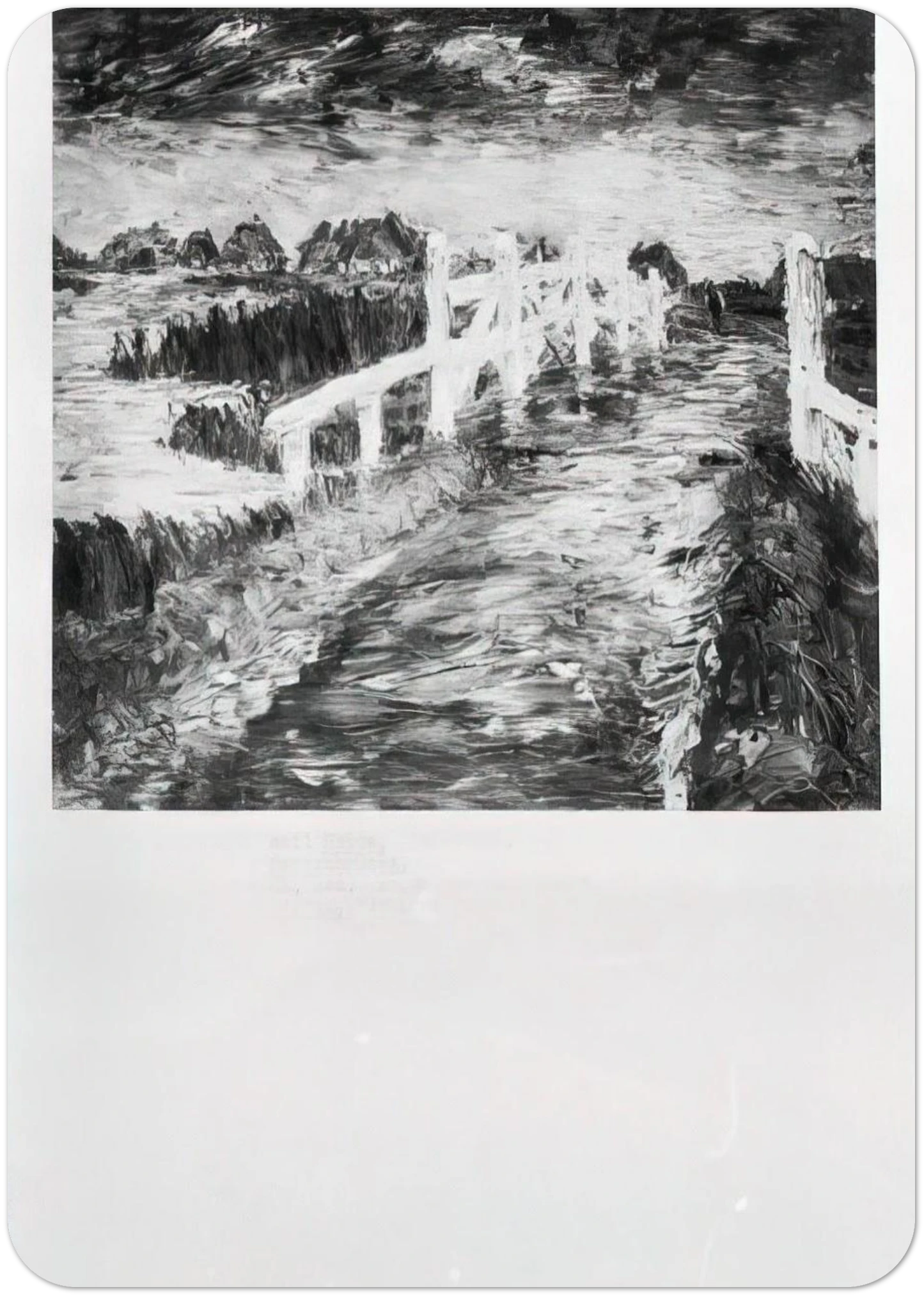 Maruchbrucke By Emil Nolde Pack of 10 Post Cards | Emil Nolde Post Cards | A6 (10.5 x 14.8 cm) - 4.1 x 5.8 inches