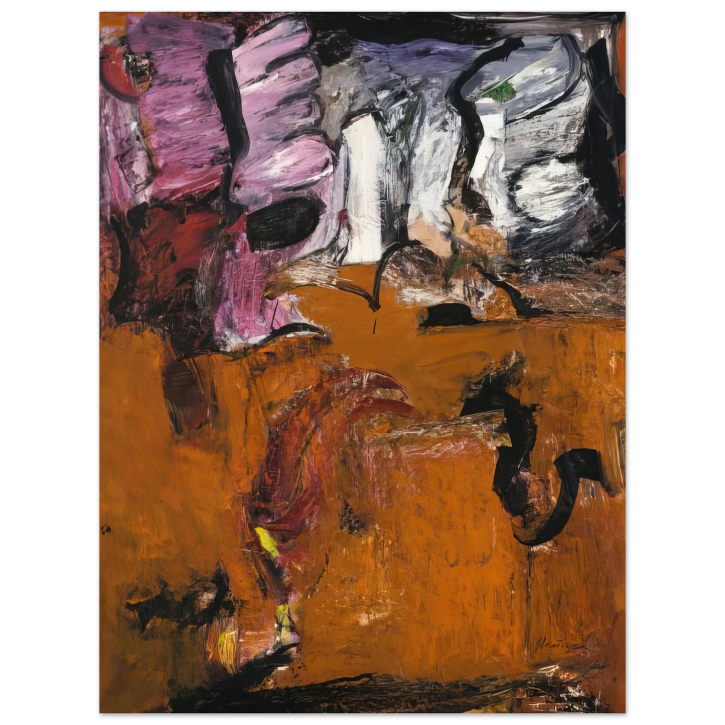 Grace Hartigan - PALLAS ATHENA EARTH 1961  75x100 cm / 30x40inches Fine Art Poster