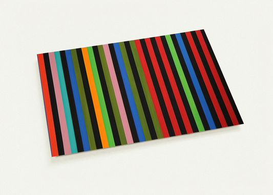 Firebox - 1964 By Gene Davis Pack of 10 Post Cards | Gene Davis Post Cards | A6 (10.5 x 14.8 cm) - 4.1 x 5.8 inches