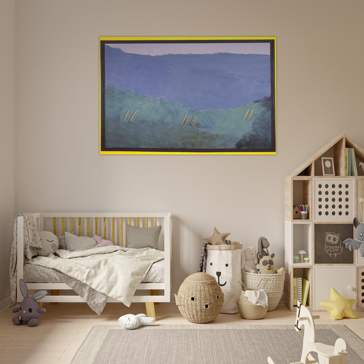 Cheat River - 1968 - Ronnie Landfield Art Prints - 100x150 cm / 40x60″ inches | Ronnie Landfield Poster | Ronnie Landfield Prints