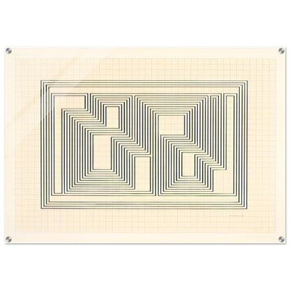 GRAPHIC TECTONIC 1941 - Josef Albers Acrylic Print - 70x100 cm / 28x40″ inches